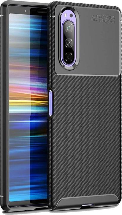 Produktbild Screenguard Sony Xperia 5 II Hülle Carbon Design TPU Case (Sony Xperia 5 II)