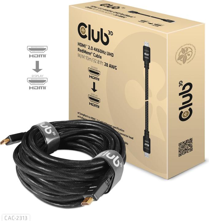 Club 3D HDMI (Typ A) — HDMI (Typ A) (10 m, HDMI)