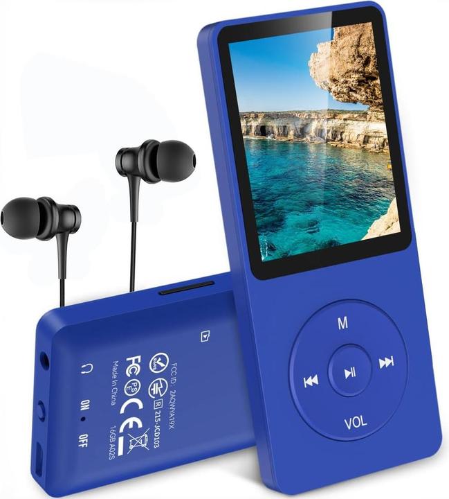 Immagine prodotto Agptek Lettore MP3 da 8GB Blu Navy (8 GB)