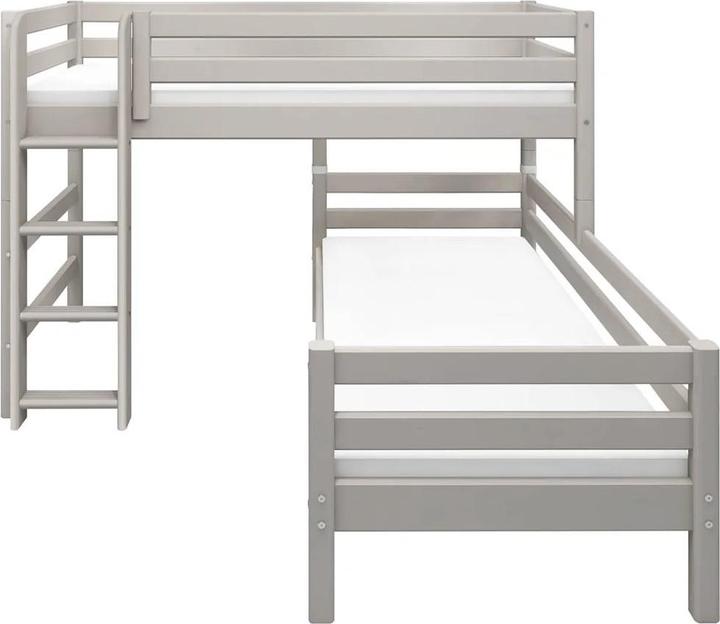 Actual product image Flexa Medium height combi bed Classic with straight ladder (90 x 200 cm)