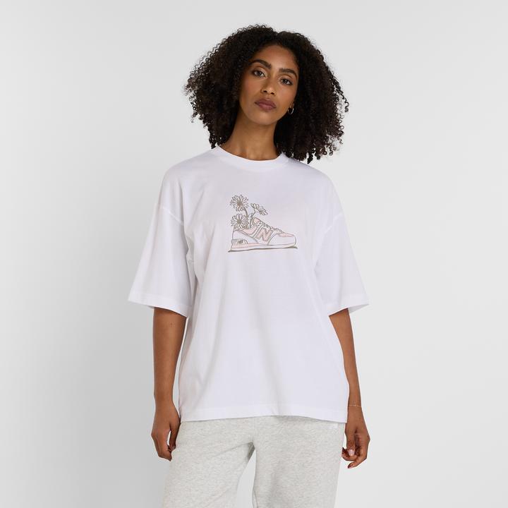 New Balance W Oversized Flower T-Shirt
