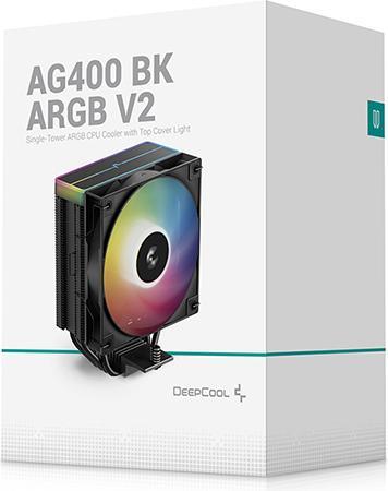 Actual product image Deepcool "K Cooler AG400 Black ARGB V2" (120 mm)