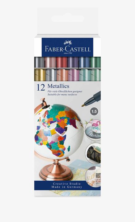 Produktbild Faber-Castell Metallic Marker (Metall, 12 x)