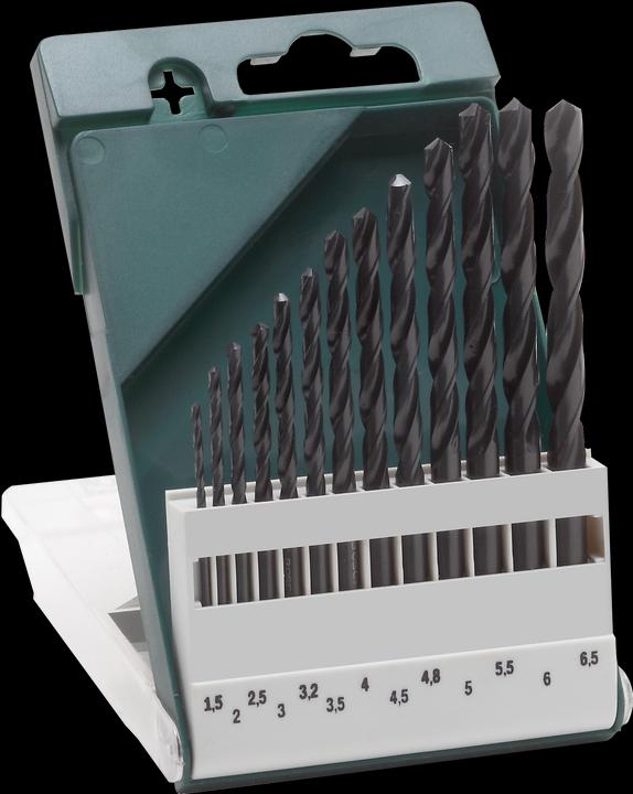 Bosch Professional Zubehör Metallbohrer-Set (1.5 mm, 2 mm, 2.5 mm, 3 mm, 3.2 mm, 3.5 mm, 4 mm, 4.5 mm, 4.8 mm, 5 mm, 5.5 mm, 6 mm, 6.5 mm)