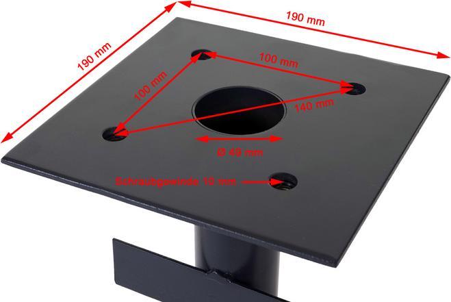 Actual product image Mendler Ground sleeve for luxury traffic light umbrellas, ground anchor umbrella stand 35x19x19cm - 107320