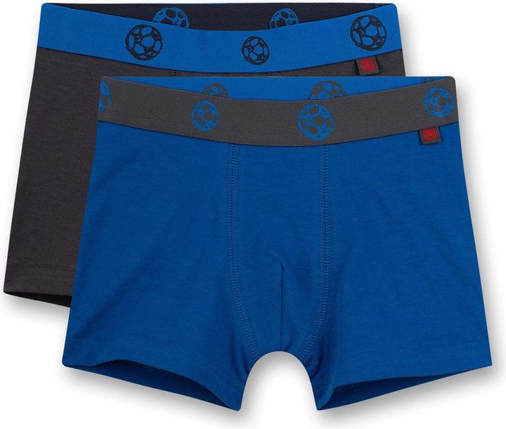 Image du produit Sanetta Culotte garçon (pack de deux) Bleu et Foncé Football (116, lot de 2)
