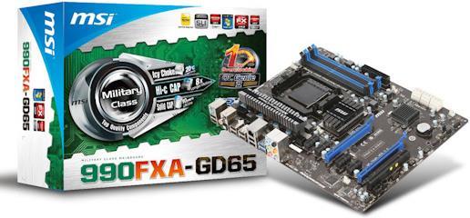 Actual product image MSI 990fxa-Gd65 (AM3+, AMD 990FX, ATX)