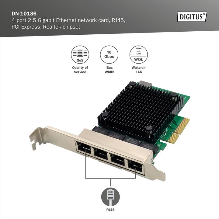 Image du produit Digitus RTL8125B (PCI-E x4)