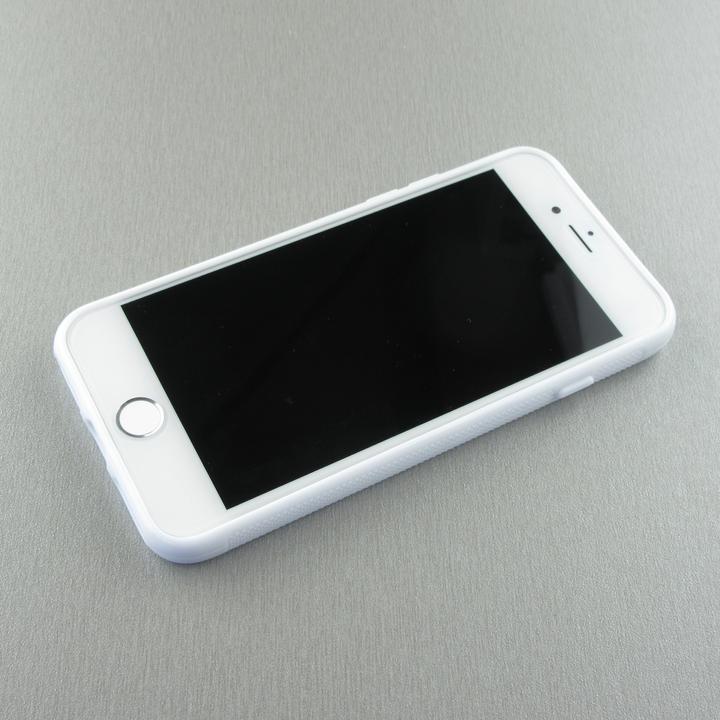 Produktbild PhoneLook Hülle Silikon weiss Kleine Blumen gemalt