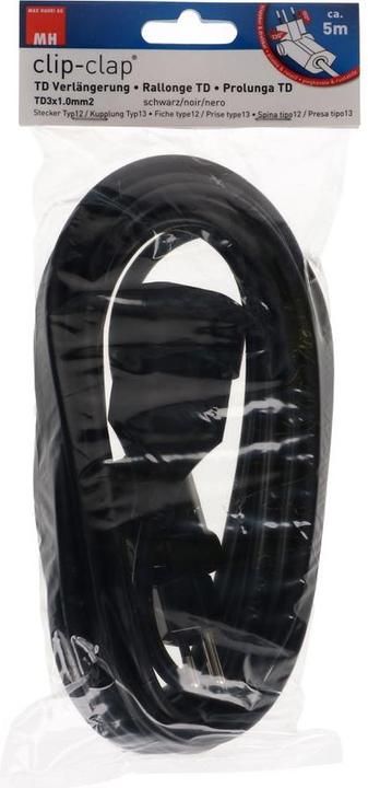 Produktbild Max Hauri clip-clap TD-Verlängerung H05VV-F3G1.0 (1 m, Typ 13)