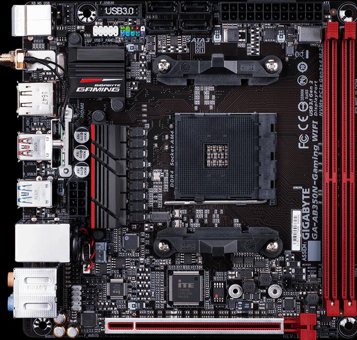 Image du produit Gigabyte GA-AB350N-Gaming WIFI (AM4, AMD B350, Mini-ITX)