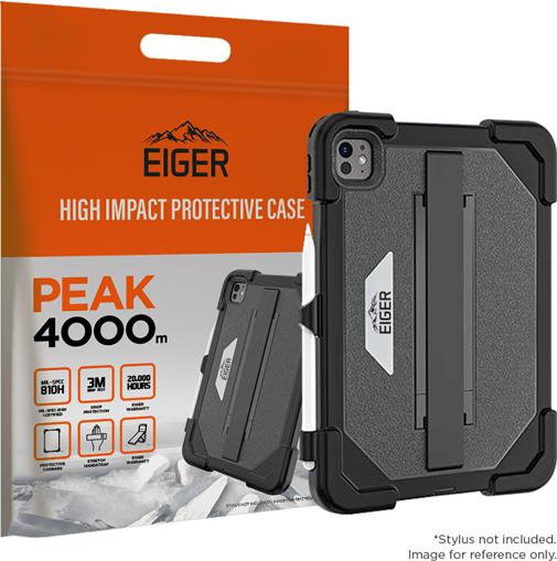 Eiger Schutzcase mit Handschlaufe und Kickstand Peak 4000m Black (iPad Pro 11 2024 (M4))