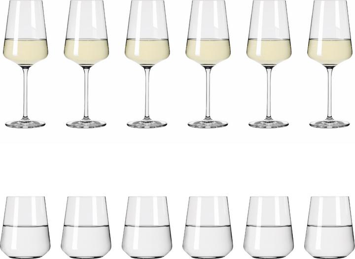 Actual product image Ritzenhoff Set of 12 LICHTWEISS JULIE 6 x white wine glass 6 x water glass (40 cl, 1 Glasses, White wine glasses)