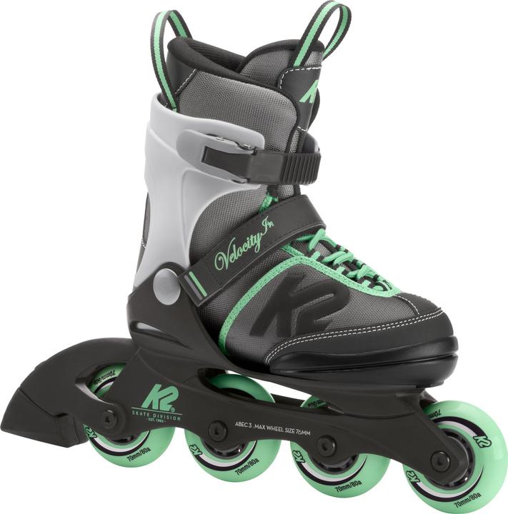 Produktbild K2 Velocity Junior Girl Inliner (Grösse: 32.0-37.0, black/grey/green) (32, 33, 34, 35, 36, 37)
