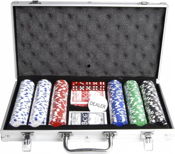 Weible Poker-Set 300 im Alukoffer (Deutsch)
