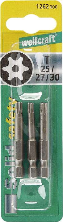 Immagine prodotto wolfcraft wolfcraft 1 set di cacciaviti 3 pezzi T w.L. 10,15,20 (TX10, TX15, TX20)