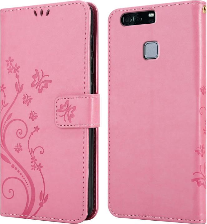 Actual product image Cadorabo Flower Book Cover (Huawei P9)