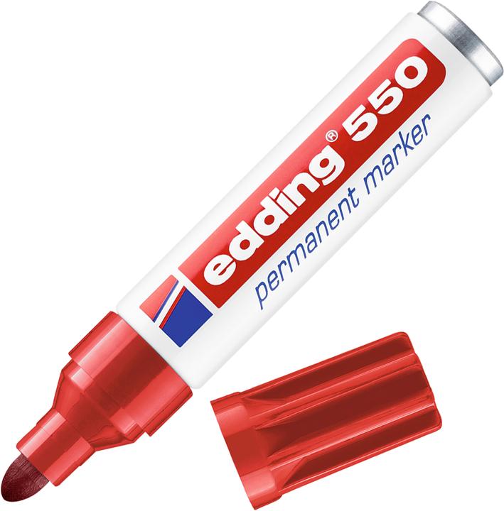 Produktbild Edding Permanent Marker 550 (Rot, 3 mm, 1 x)