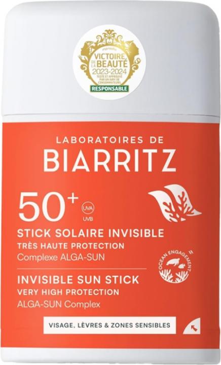 Actual product image Laboratoires de Biarritz LdB Sun Stick Invisible SPF50+ synth. SPF (Sun stick, SPF 50+, 10 ml, 12 g)