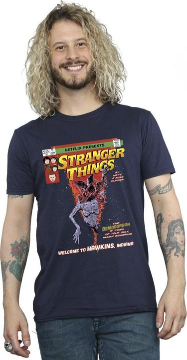 Actual product image Netflix Mens Stranger Things Comic Cover T-Shirt (XXL)