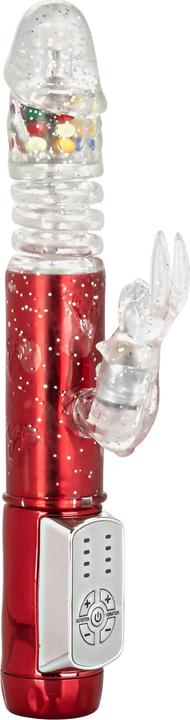 Actual product image CalExotics Naughty Bits® Cumball Machine™ Thrusting Jack Rabbit® Vibrator