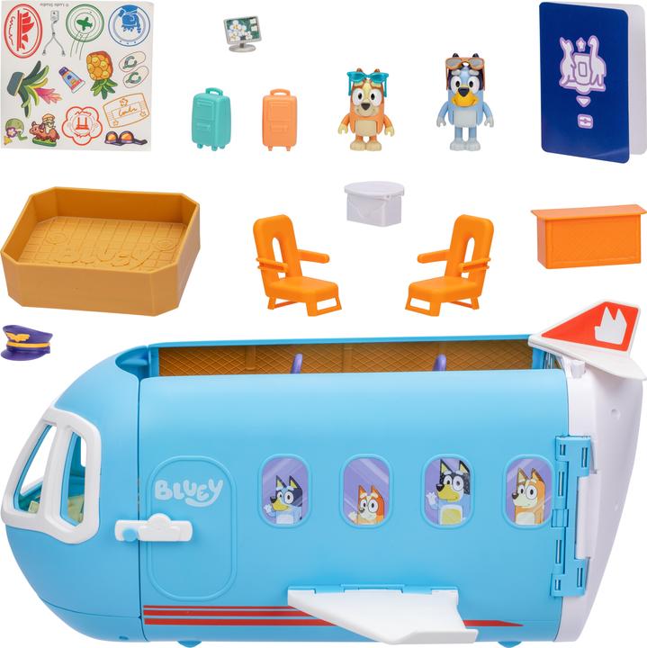 Immagine prodotto Moose Bluey trasforma il playset Holiday 3in1 aereo-barca-albergo