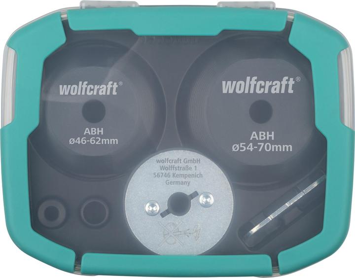 Image du produit wolfcraft wolfcraft 1 Aufbohrhilfeset Ø35-70mm (70 mm)