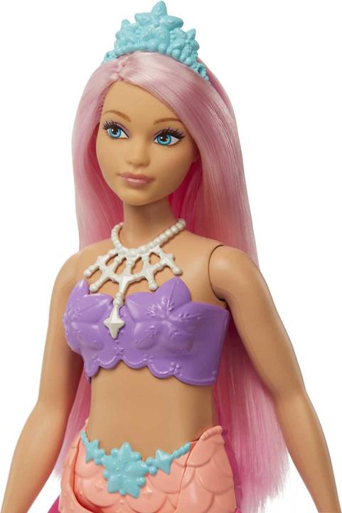 Actual product image Barbie Dreamtopia mermaid doll (curvy, pink hair), toys from 3 years old