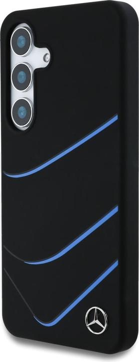 Produktbild Mercedes Silicone Contrasted Curves MagSafe Case for Samsung Galaxy S25 - Black (Samsung Galaxy S25)
