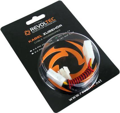 Produktbild Aquatuning Revoltec 3-Pin zu 4-Pin Spannungsadapter