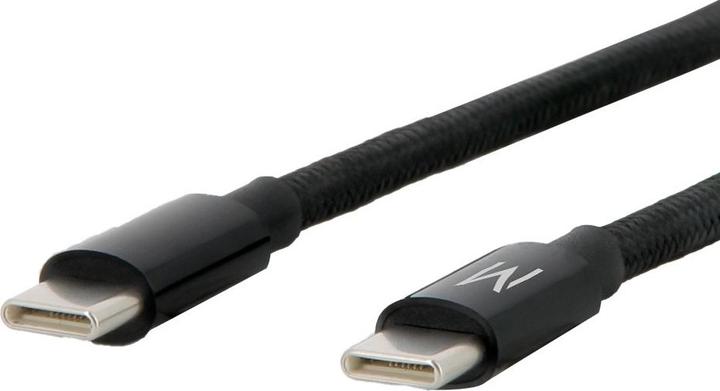 Actual product image Mobilis 001389, 1 m, USB C, USB C, 0.48 Gbit/s, Black (1 m, USB 2.0, 100 W)
