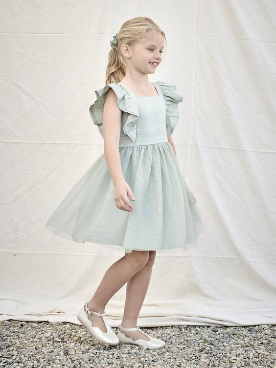 Immagine prodotto Vertbaudet Festliches Mädchen Volantkleid, Musselin & Tüll (92)