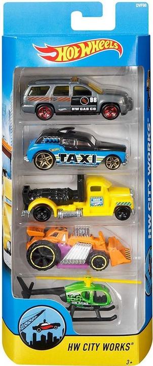 Hot Wheels Assortiment de 5 coffrets cadeaux