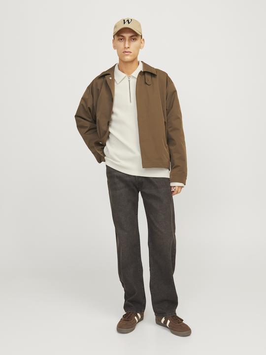 Produktbild Jack & Jones Jorrick Plisse Sweat Zip Split Polo Ln (L)