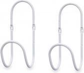 Actual product image Giftdecor set 2 white hoop hangers (2 -part)
