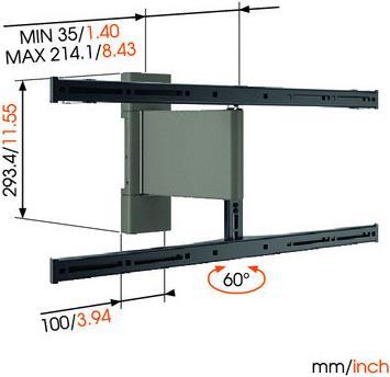 Produktbild Vogels THIN RC355, LED/LCD Wandhalterung, Motorbetrieben (Wand, 25 kg)