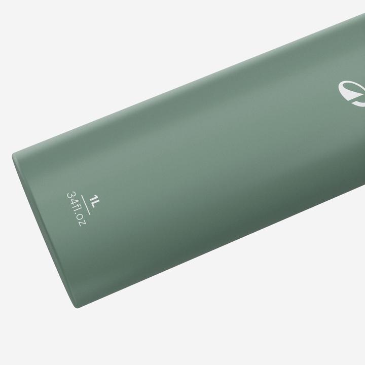 Image du produit Quechua Gourde 500 alu 1L avec bouchon ouverture rapide pour la randonnée - Vert (1 l)
