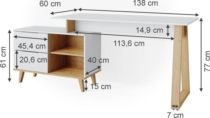 Actual product image Vicco Nautica (138 x 40 x 76 cm)