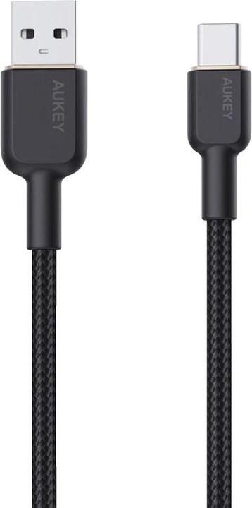 Image du produit Aukey CB-NAC1 USB-C Type-C Power Delivery PD 60W 3A 1m nylon noir (1 m, USB 3.0)