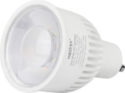 Produktbild Milight Smart LED Spot GU10 KW/WW 6W mit Funk Fernbedienung (GU10, 6 W, 550 lm, 6 x, E)