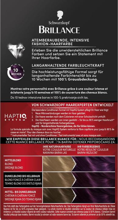 Produktbild Schwarzkopf Brillance Intensiv-Color-Creme (888 Dunkle Kirsche)