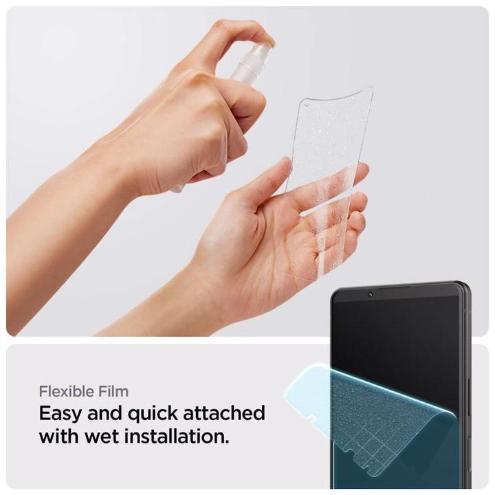 Image du produit Spigen Folia Neo Flex Sony Xperia IV 2szt aplikacja na mokro AFL05781 (2 pièce(s), Sony Xperia 5 IV)