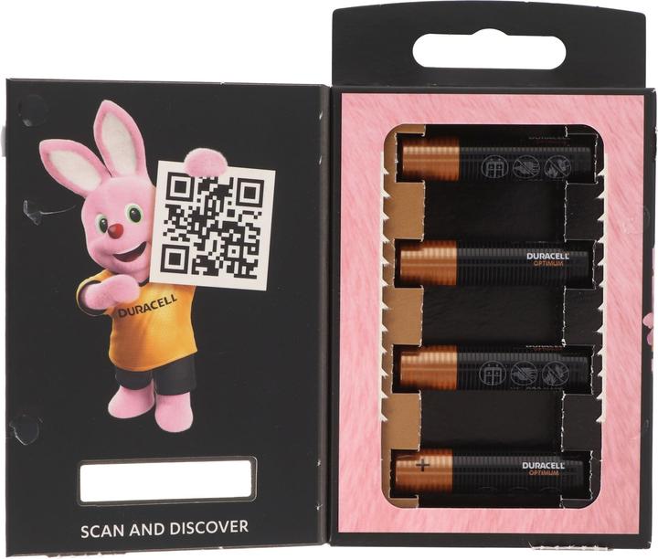 Immagine prodotto Duracell Pile AAA Optimum da 4 pezzi (4 pz., AAA)