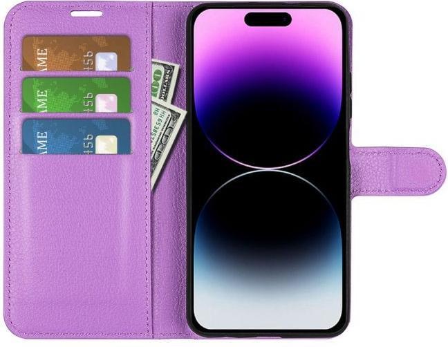 Immagine prodotto MU Classic Serie di copertine per libri in pelle Litchi (Apple iPhone 15 Pro)