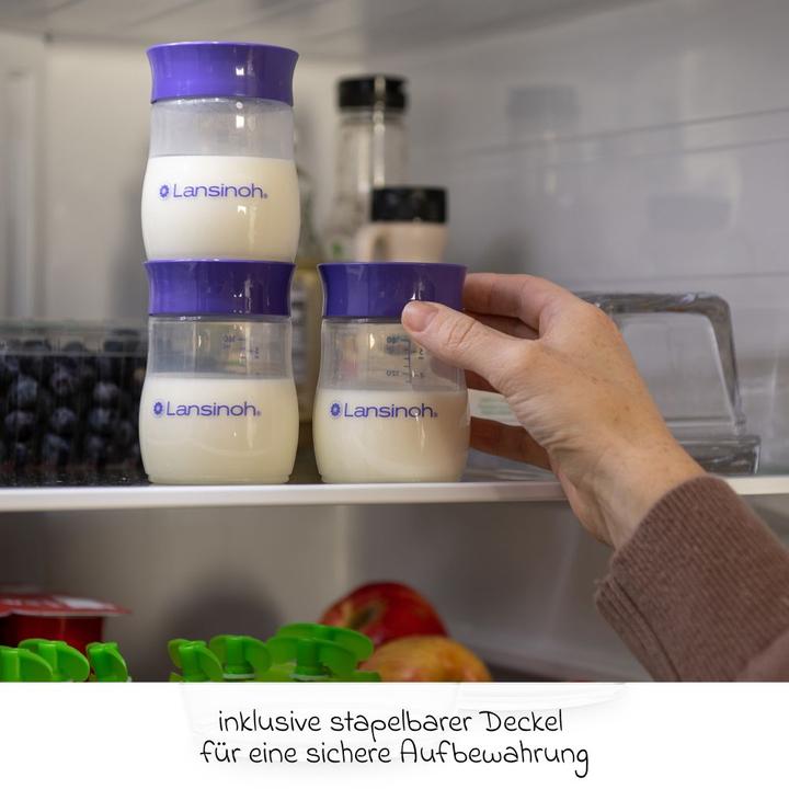 Actual product image Lansinoh Babyflaschen Starter-Set mit 2 PP Flaschen (160 ml & 240 (240 ml)