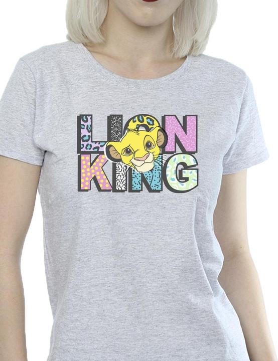 Actual product image Disney Womens/Ladies The Lion King Pattern Logo Cotton T-Shirt (S)
