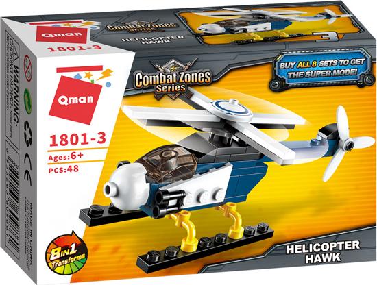 Produktbild Qman Polizei Helikopter 8 in 1