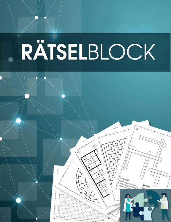Produktbild Rätselbuch und Rätselblock für Erwachsene und Senioren - Sudoku, Kreuzworträtsel, Logikrätsel, Wort (Deutsch, Rätsel Sucht, 2018)