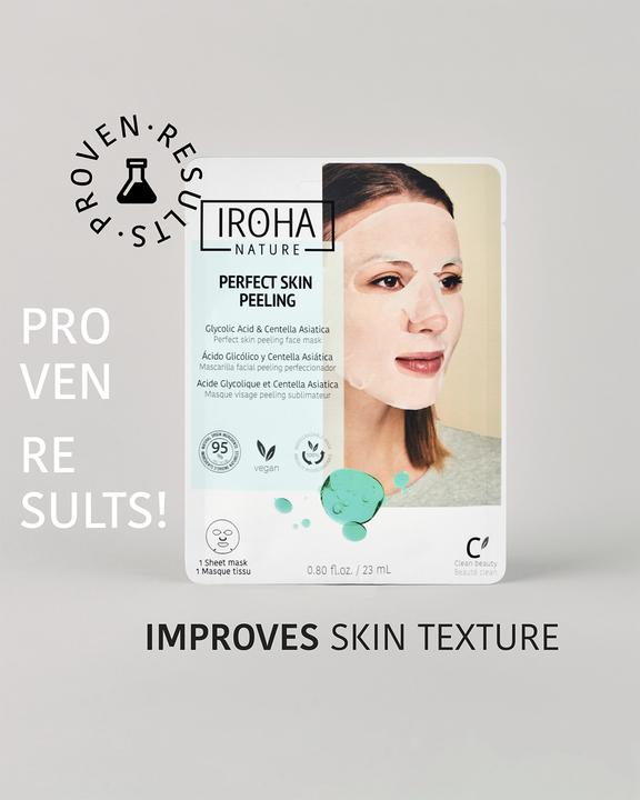 Actual product image Iroha Nature Tissue Face Mask Glycolic (18 ml)