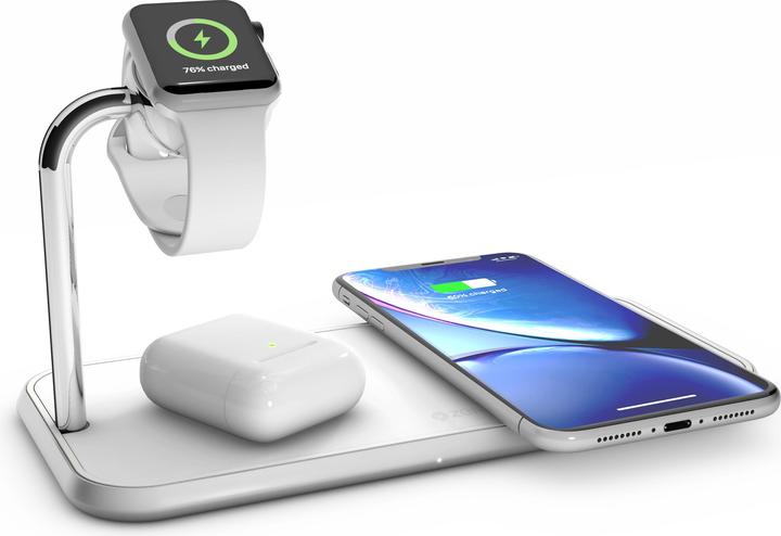 Actual product image Zens Aluminium Dual Wireless Charger + Watch (20 W)